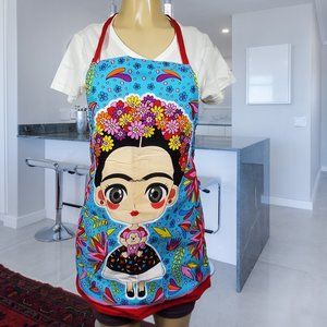 WOMEN BIB Kitchen apron Freda Kahlo
